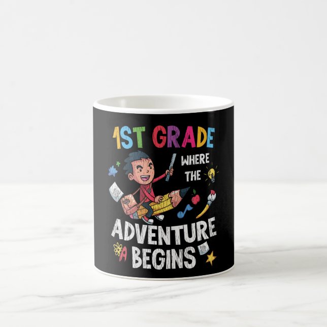 Mug Première aventure de CE1 École Enseignant Enfants  (Centre)