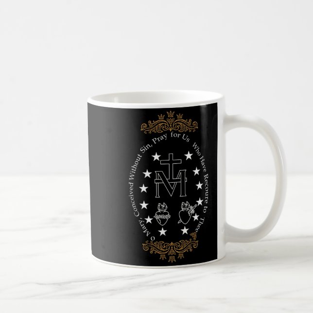 Mug Première communion catholique O Marie pour garçon  (Droite)