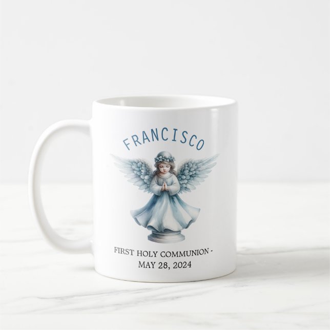 Mug Première Communion Saint Evénement religieux Angel (Gauche)