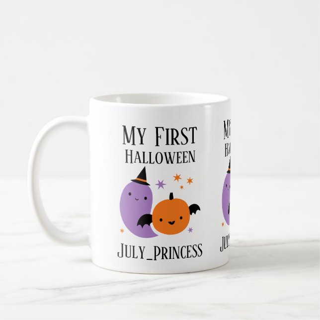 Mug Première décoration personnalisée de Halloween (Gauche)