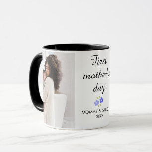 Mug Première Fête des Mères Florale Maman et Enfant De