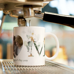 Mug Première Fête des mères Lettres botaniques Photo