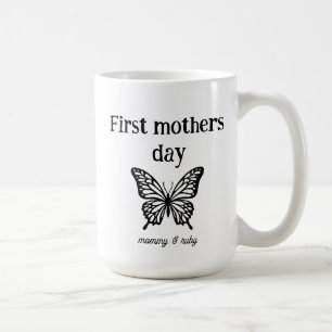 Mug Première fête des mères maman script personnalisé