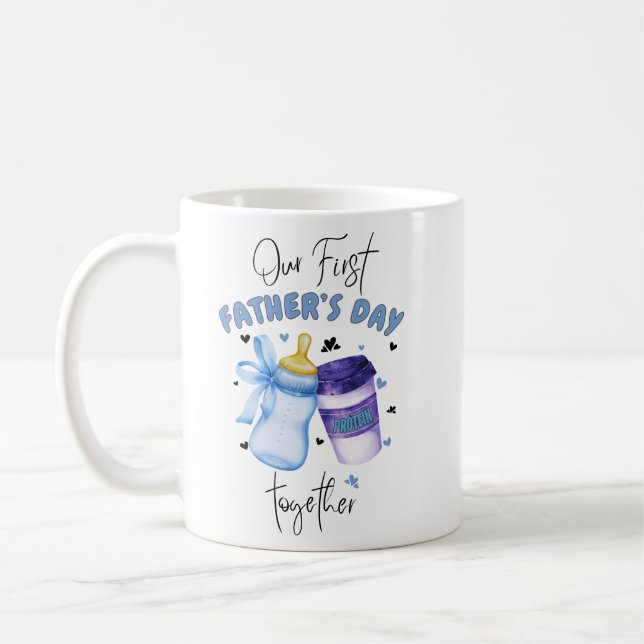 Mug Première Fête des pères Ensemble Correspondance te (Gauche)