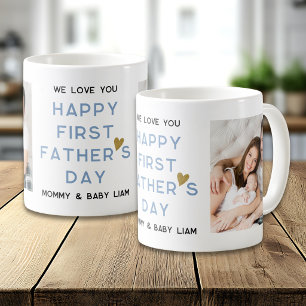 Mug Première fête des pères Nouveau papa Bébé 2 Collag