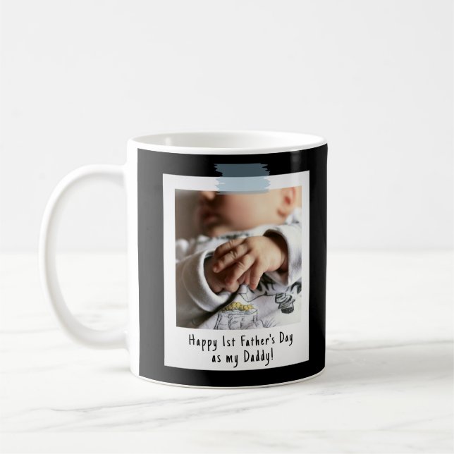 Mug Première Fête des pères Snapshot Style Photo Keeps (Gauche)
