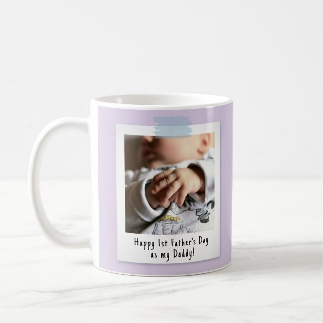 Mug Première Fête des pères Snapshot Style Photo Keeps (Gauche)