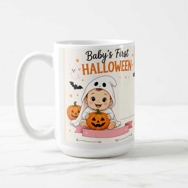 Mug Première fête d'Halloween de bébé (Gauche)