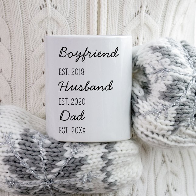 Mug Première Fois Papa Cadeau De Femme Nouveau Papa Pe (Créateur téléchargé)