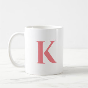 Mug Première lettre   Monogram Modern Stylish Trendy