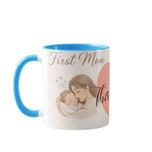 Mug Première Maman – Cadeau Sentimental pour Nouve