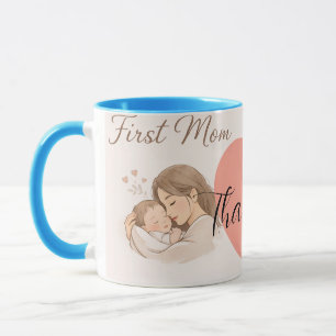 Mug Première Maman – Cadeau Sentimental pour Nouve