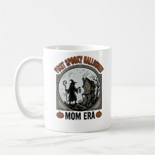 Mug Première Maman Halloween Gravure Vintage Sorcière 