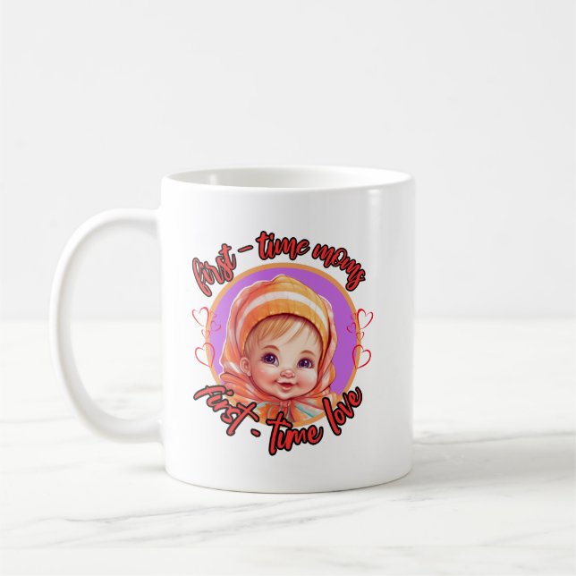 Mug Première maman, premier amour - Fille (Gauche)