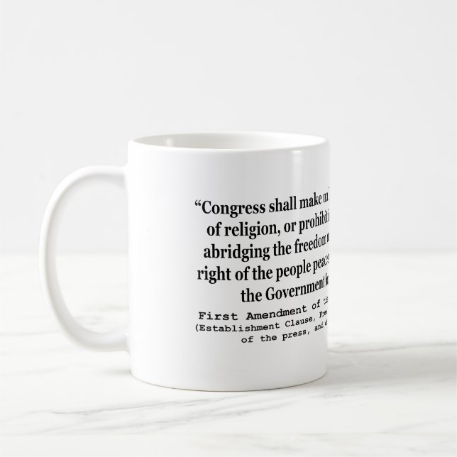 Mug Première modification de la constitution (Gauche)