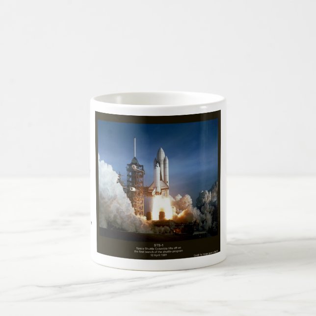 Mug Première navette spatiale lancer STS-1 Columbia (Centre)