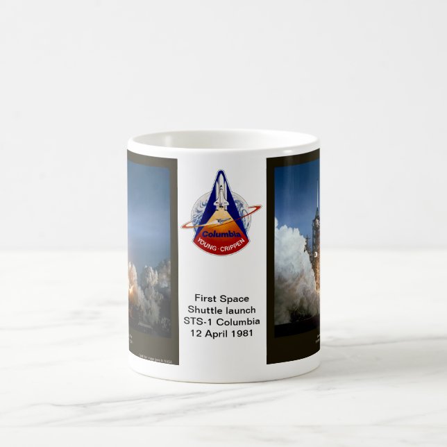 Mug Première navette spatiale lancer STS-1 Columbia (Centre)