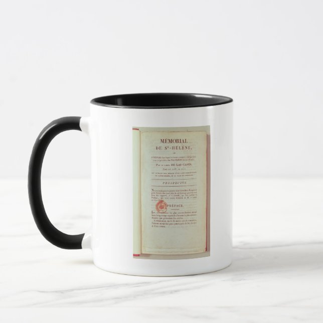 Mug Première page de 'Memorial de Sainte-Helene' (Gauche)