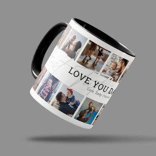 Mug Première photo de papa pour la fête des pères