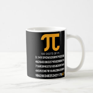 Mug Premières 100 Chiffres De Pi 67 Nerds Geeks Prof D