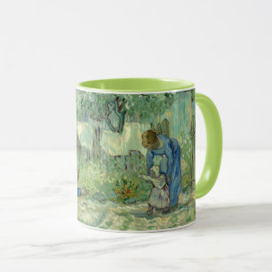 Mug Premiers pas, après Millet par Vincent Van Gogh