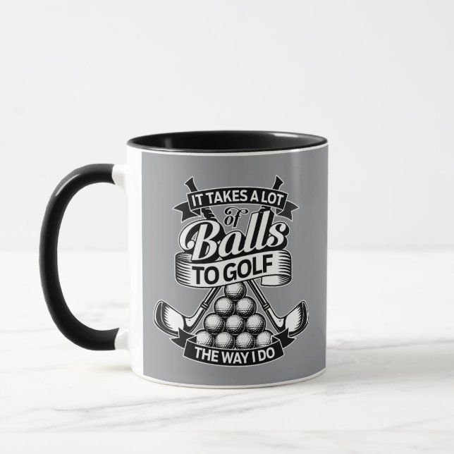 Mug Prend Beaucoup De Balles - golf drôle (Gauche)