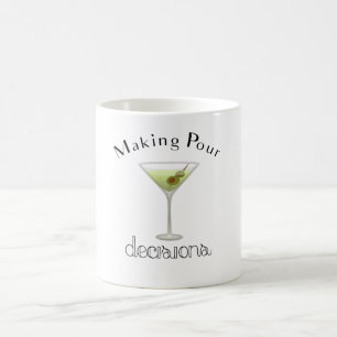 Mug Prendre des décisions avec du verre Martini