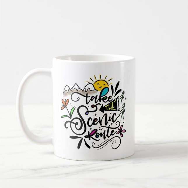 Mug Prendre la route pittoresque (Gauche)