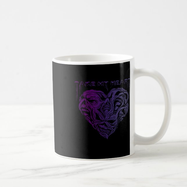 Mug Prends Mon Cœur Épeurants Démons Effrayants Hallow (Droite)