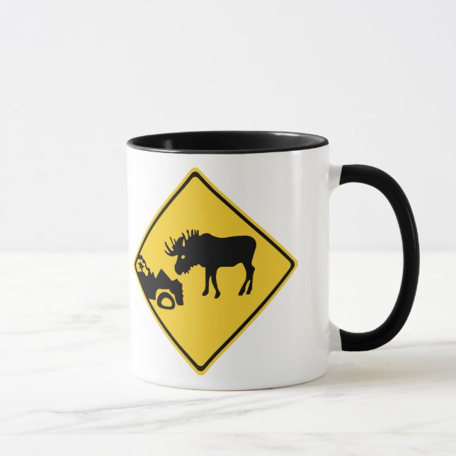 Mug Prenez garde des orignaux, poteau de (Droite)