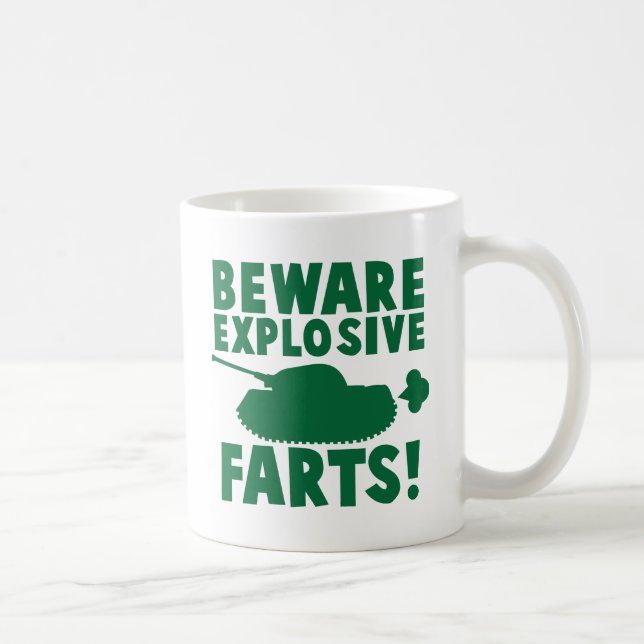 Mug Prenez garde des PETS EXPLOSIFS ! (Droite)