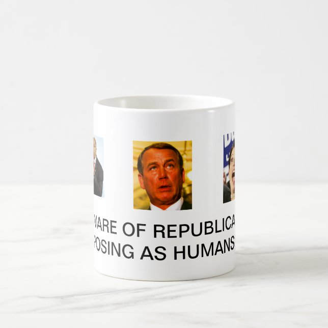 Mug Prenez garde des républicains posant comme humains (Centre)