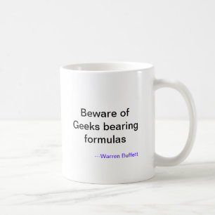 Mug Prenez garde du geeks soutenant des formules,