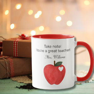 Mug Prenez note Vous êtes un excellent professeur,Reme