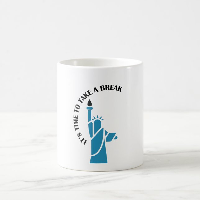Mug Prenez une pause rafraîchissant cool et amusant co (Centre)