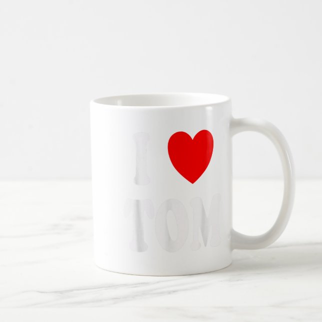 Mug Prénom Tom J'Aime Tom (Droite)