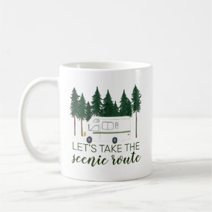 Mug Prenons la route Pittoresque Van Camper RV Trees