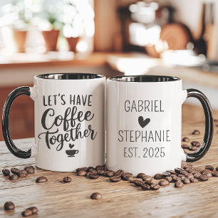 Mug Prenons un café ensemble Couple’s