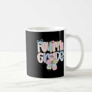 Mug Préparatifs de rentrée floraux pour fille de 4e an