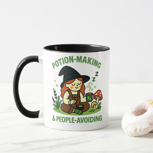 Mug Préparation de potions & évitement de personnes –  (Avec donut)
