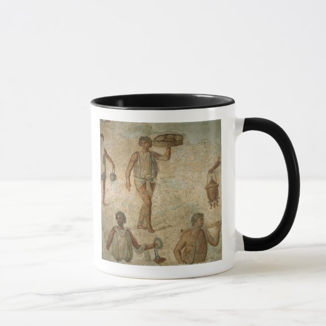 Mug Préparations pour un banquet, fragment de marbre, (Droite)