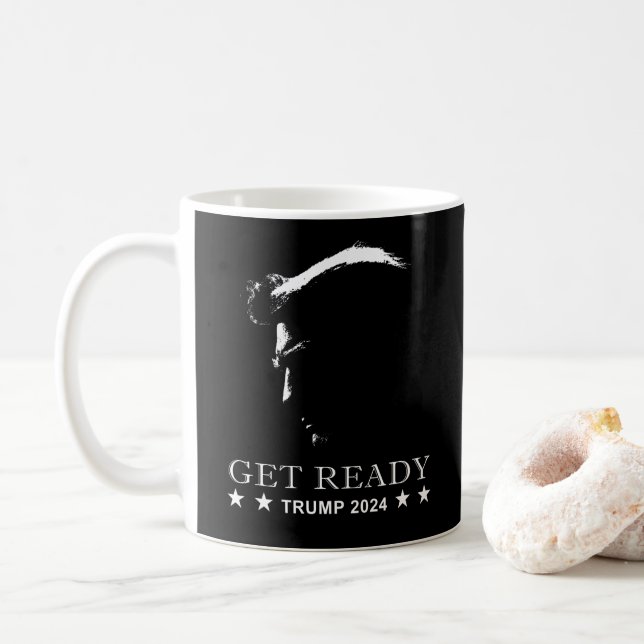 Mug Préparez-vous : USA Donald Trump 2024 (Avec donut)