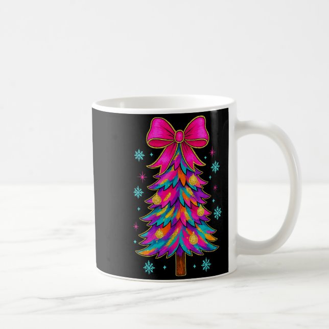 Mug Preppy Coquette Tree Christmas Crew 2025 Family Ma (Droite)