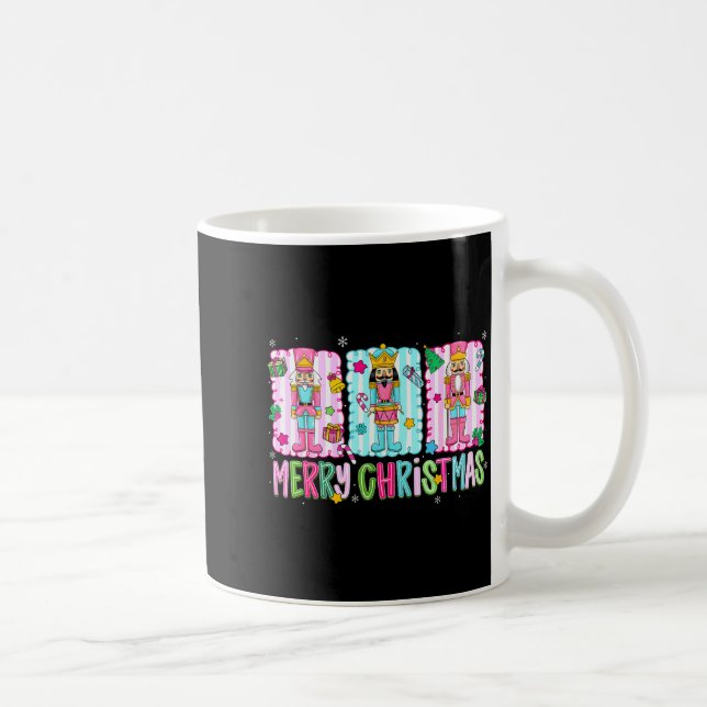 Mug Preppy Merry Christmas Cute Nk Nutcracker Girl Wom (Droite)