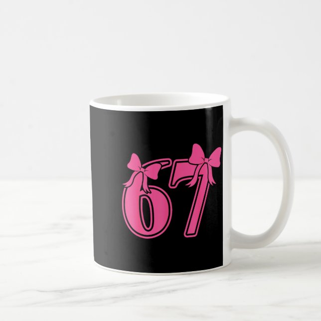 Mug Preppy Nk Coquette Bow Lace 67 Six Seven Meme Wome (Droite)