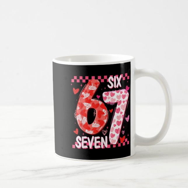 Mug Preppy Retro Coquette Bow 6 7 Six Seven Love Valen (Droite)