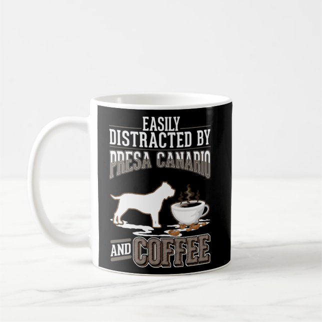 Mug Presa Canario Et Café Dogo Canario (Gauche)