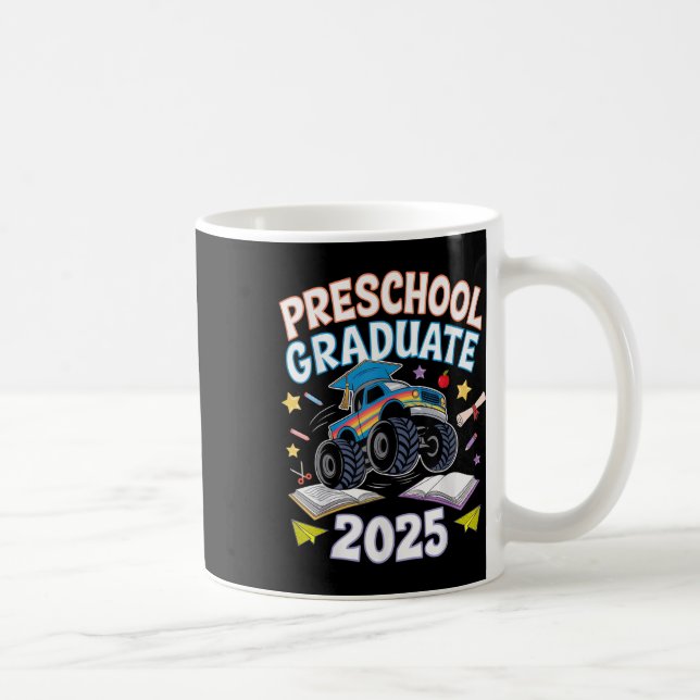 Mug Preschool Graduation 2025 Monster Truck Graduate  (Droite)