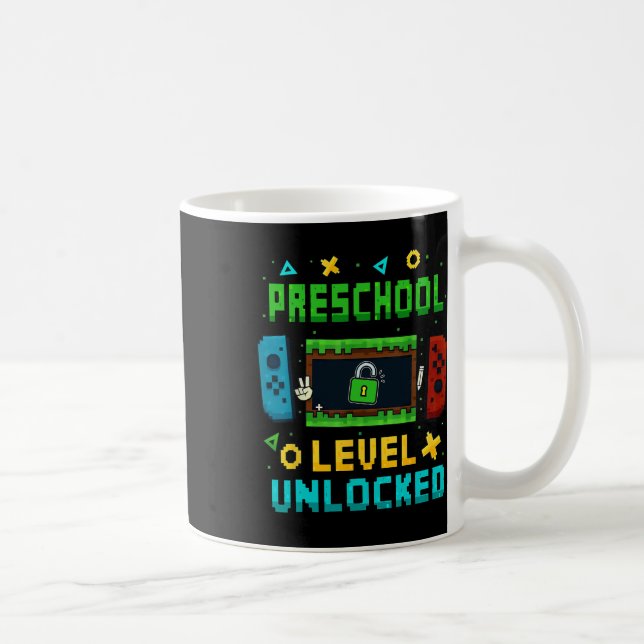 Mug Preschool Level Unlocked Ck To School Pixel Art Ga (Droite)