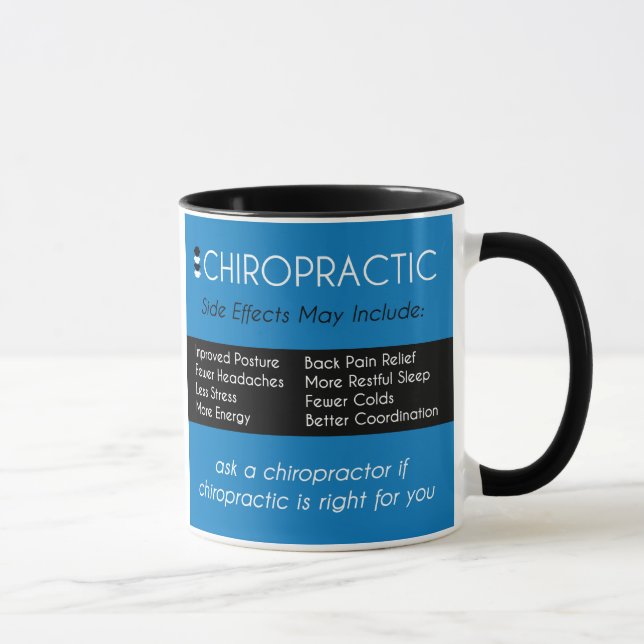 Mug Prescription pour la chiropractie - effets (Droite)